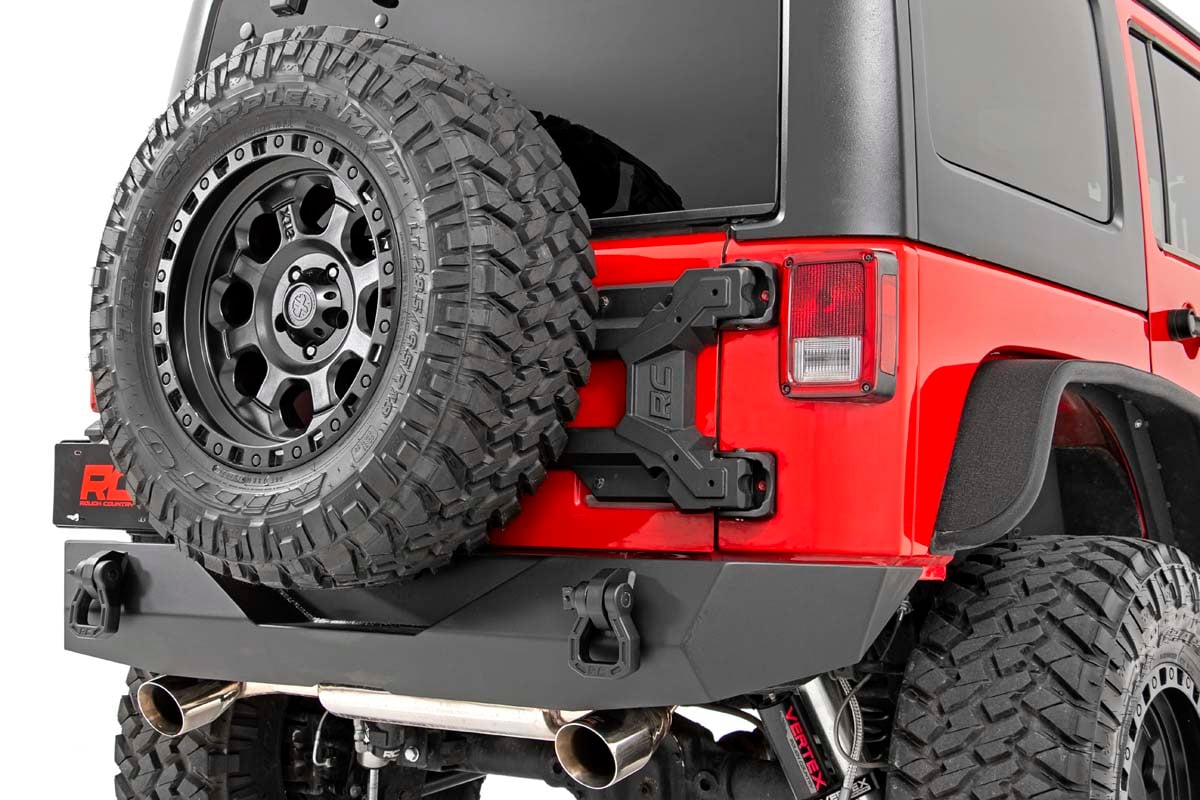Rough Country HD Hinged Spare Tire Carrier Kit 07-18 Jeep JK Wrangler 10523