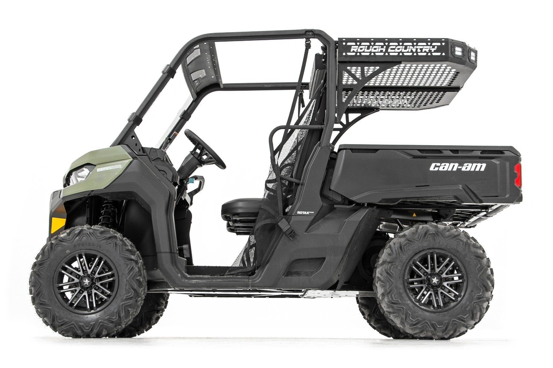 Rough Country Can-Am Rear Cargo Rack w/ Cube Lights 17-20 Defender 97027