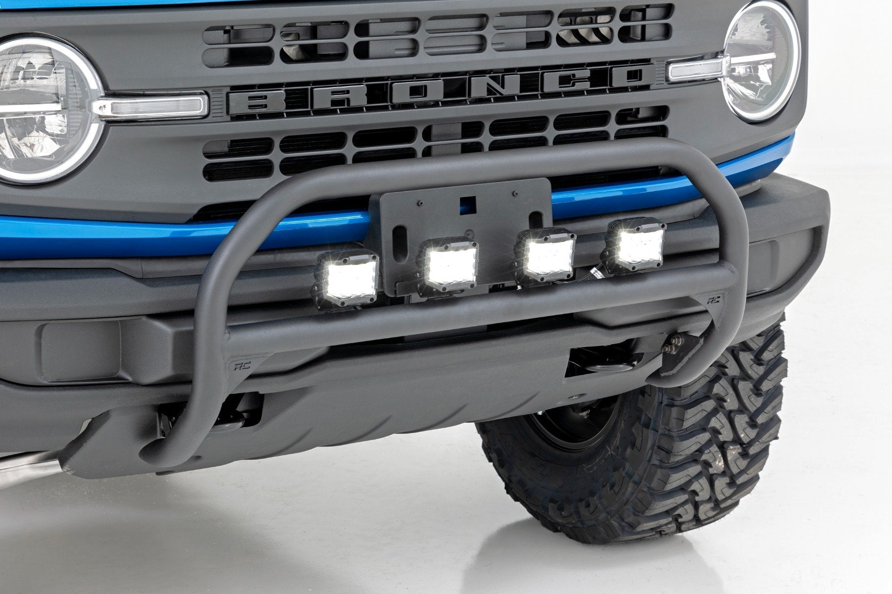 Rough Country Nudge Bar 20 IN Chrome Single Row LED Ford Bronco 4WD 2021 51048