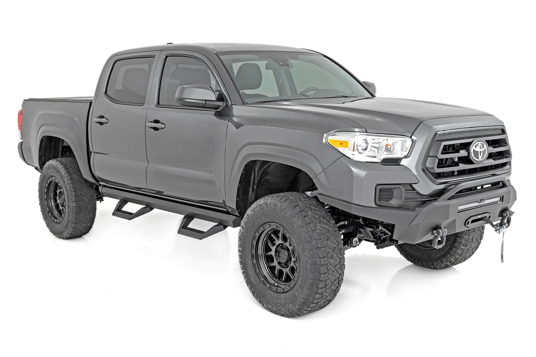 Rough Country SRX2 Adjustable Aluminum Steps | Double Cab for Toyota Tacoma 2024 -2