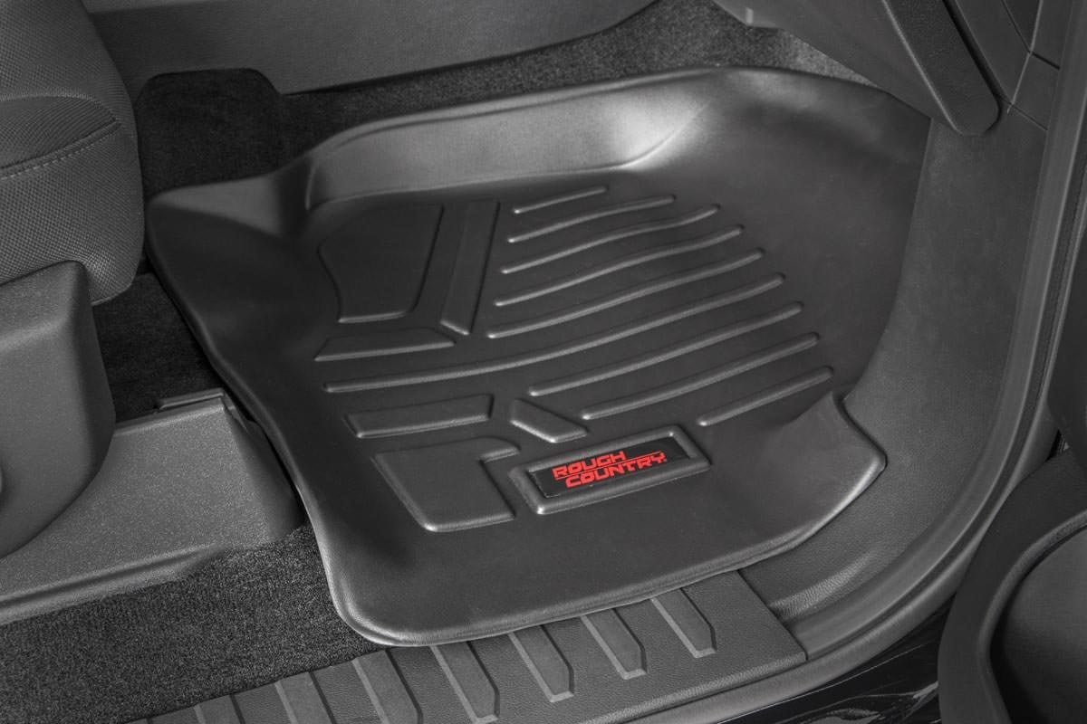 Rough Country Floor Liners F&R Buckets w/Under Seat Storage for Ford F-150 15-23 M-51515