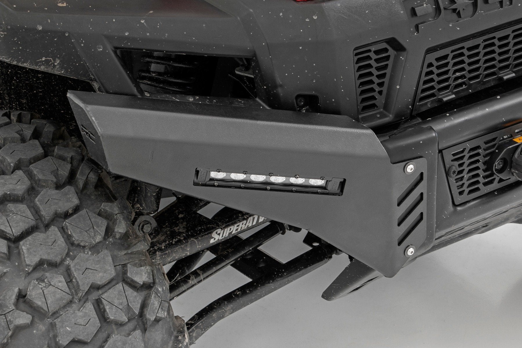 Rough Country Polaris Front Bumper Panels w/ 6in LED Light Bars 13-19 Ranger 93044
