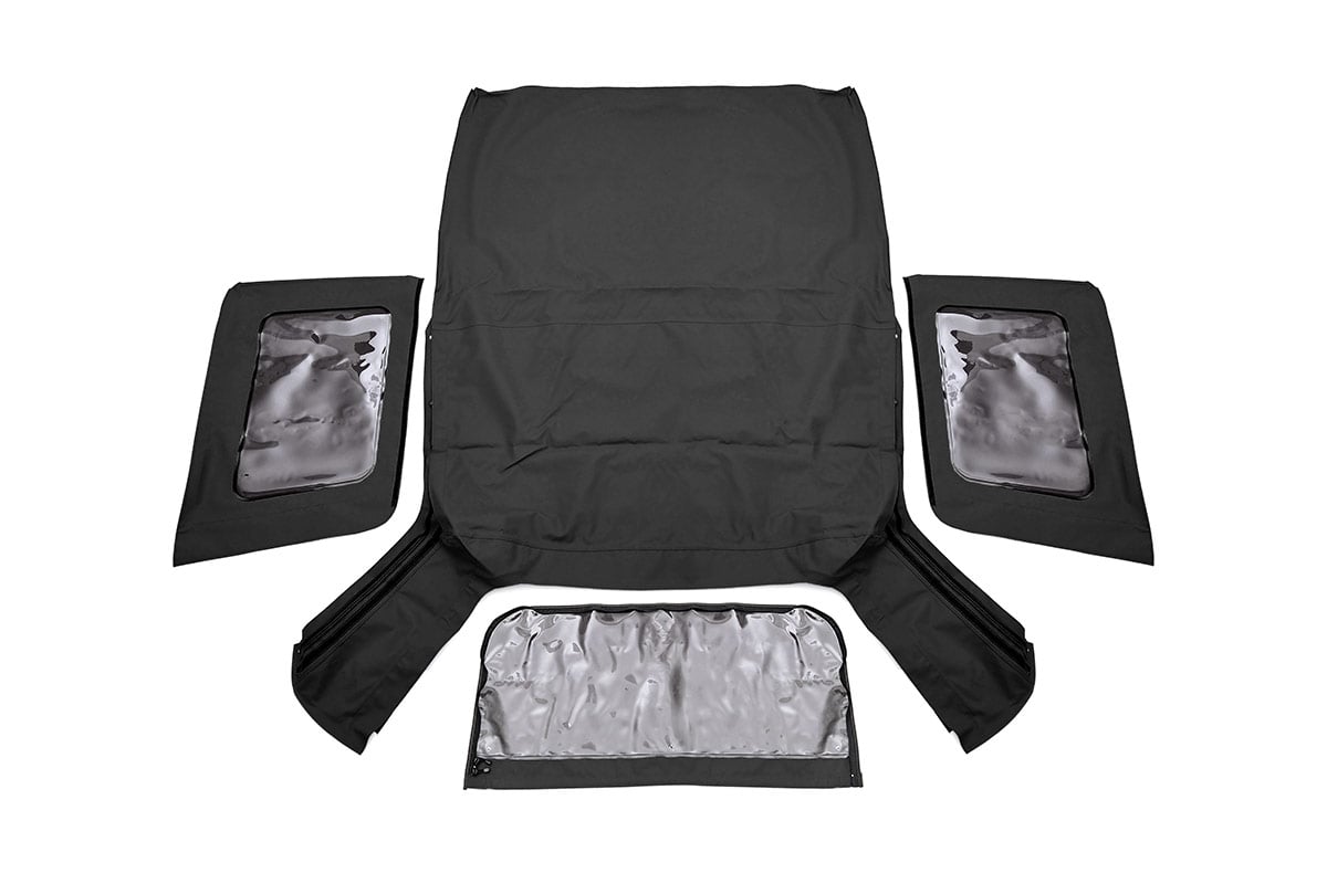 Rough Country Jeep Replacement Soft Top Black 07-09 JK Wrangler 2 Door RC85240.35