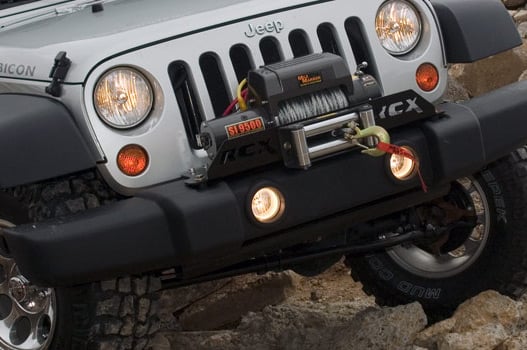 Rough Country Jeep Winch Mounting Plate Factory Bumper 07-18 JK Wrangler 1162