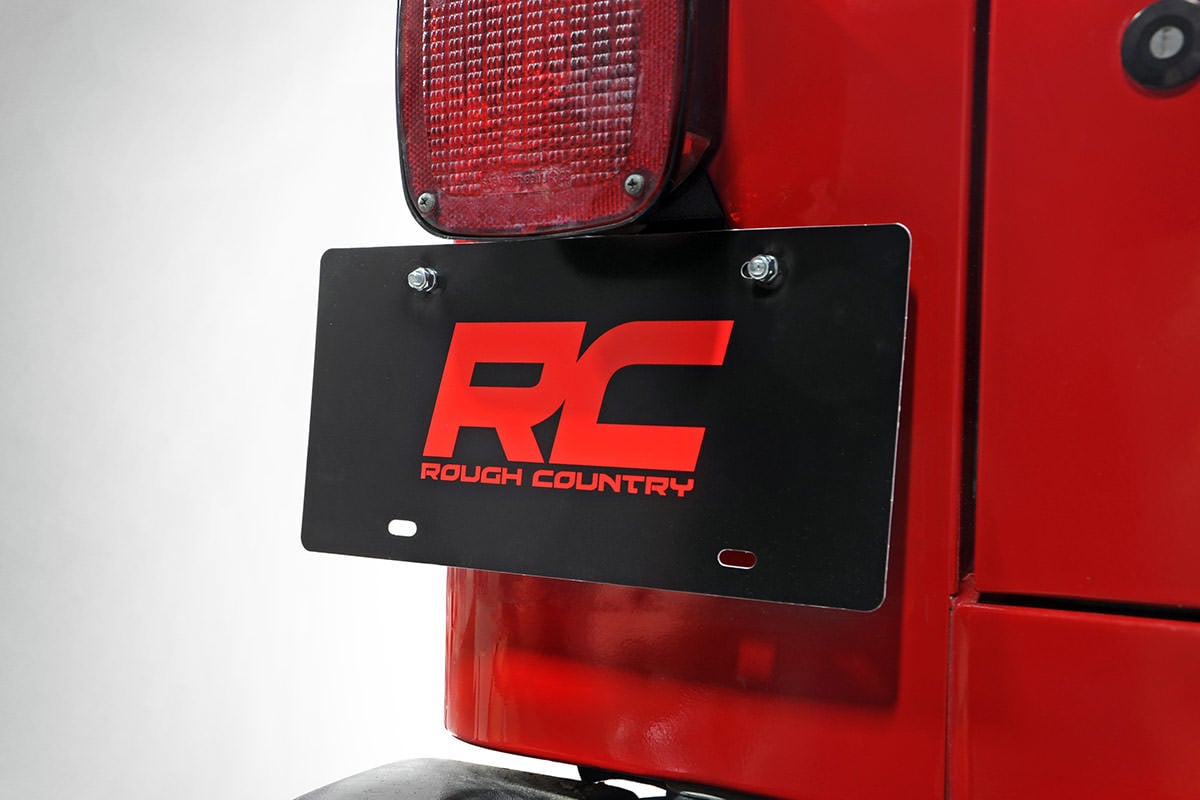 Rough Country Jeep License Plate Adapter 97-06 Wrangler TJ 10510