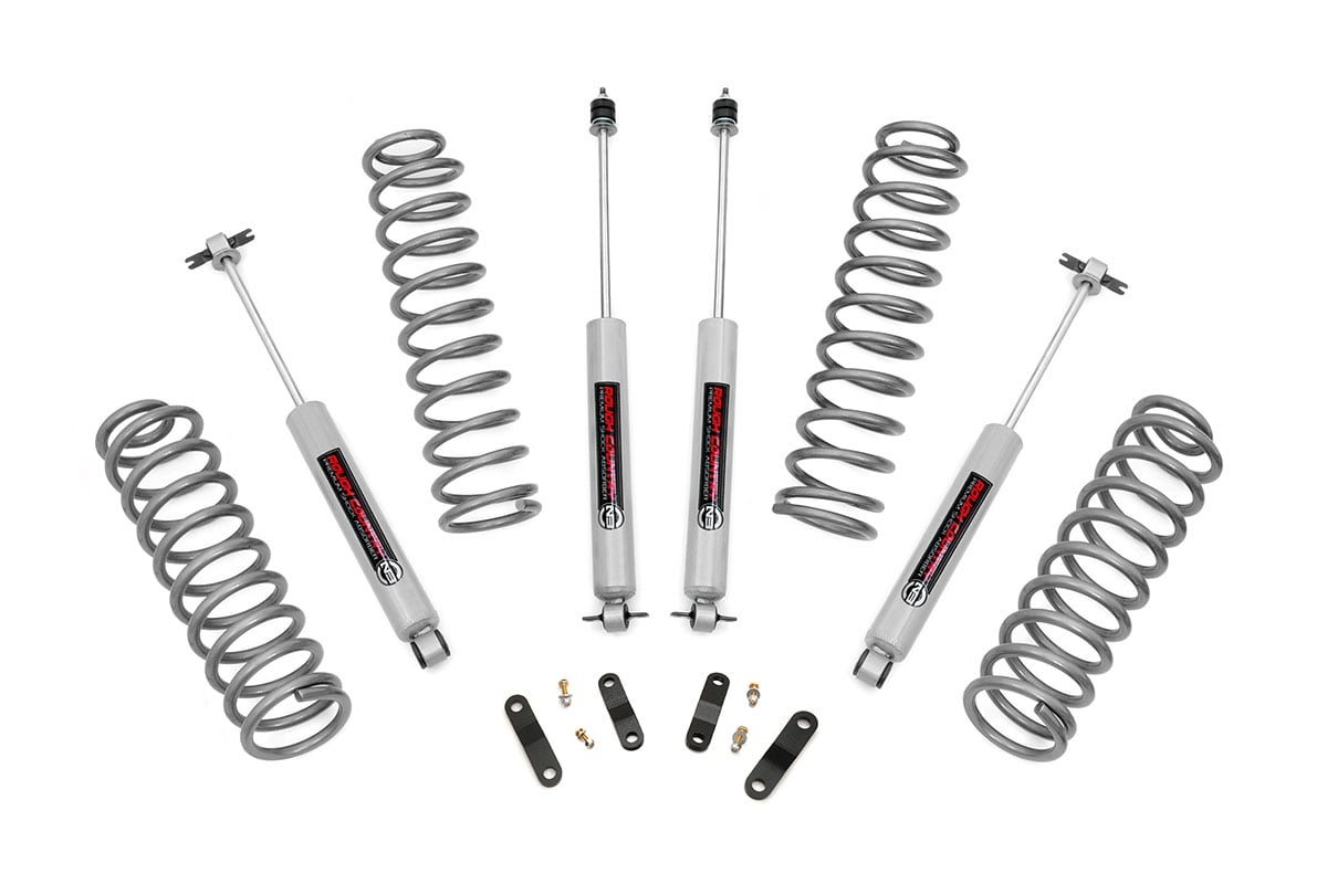 Rough Country 2.5" Suspension Lift Kit w/ Shocks for Jeep Wrangler JKU 07-18 4DR 67930