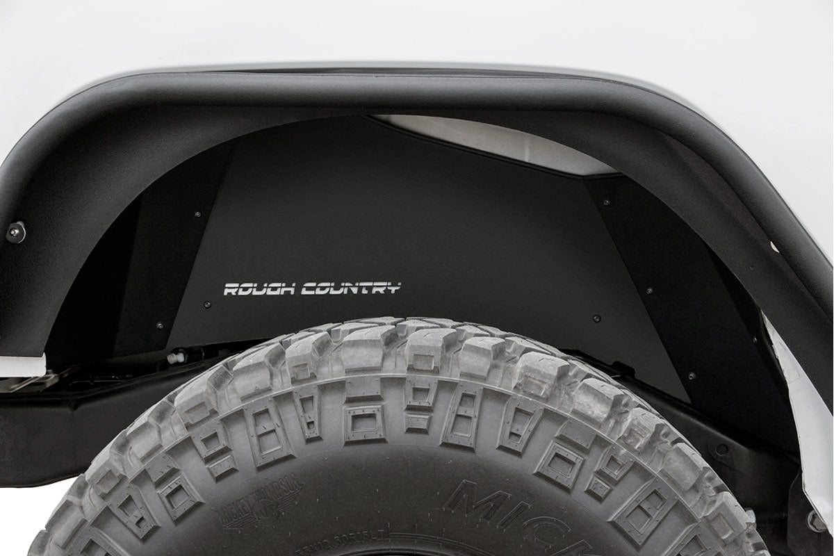 Rough Country Front/Rear Inner Fenders Set Vertex Shocks 07-18 Wrangler JK 10511V
