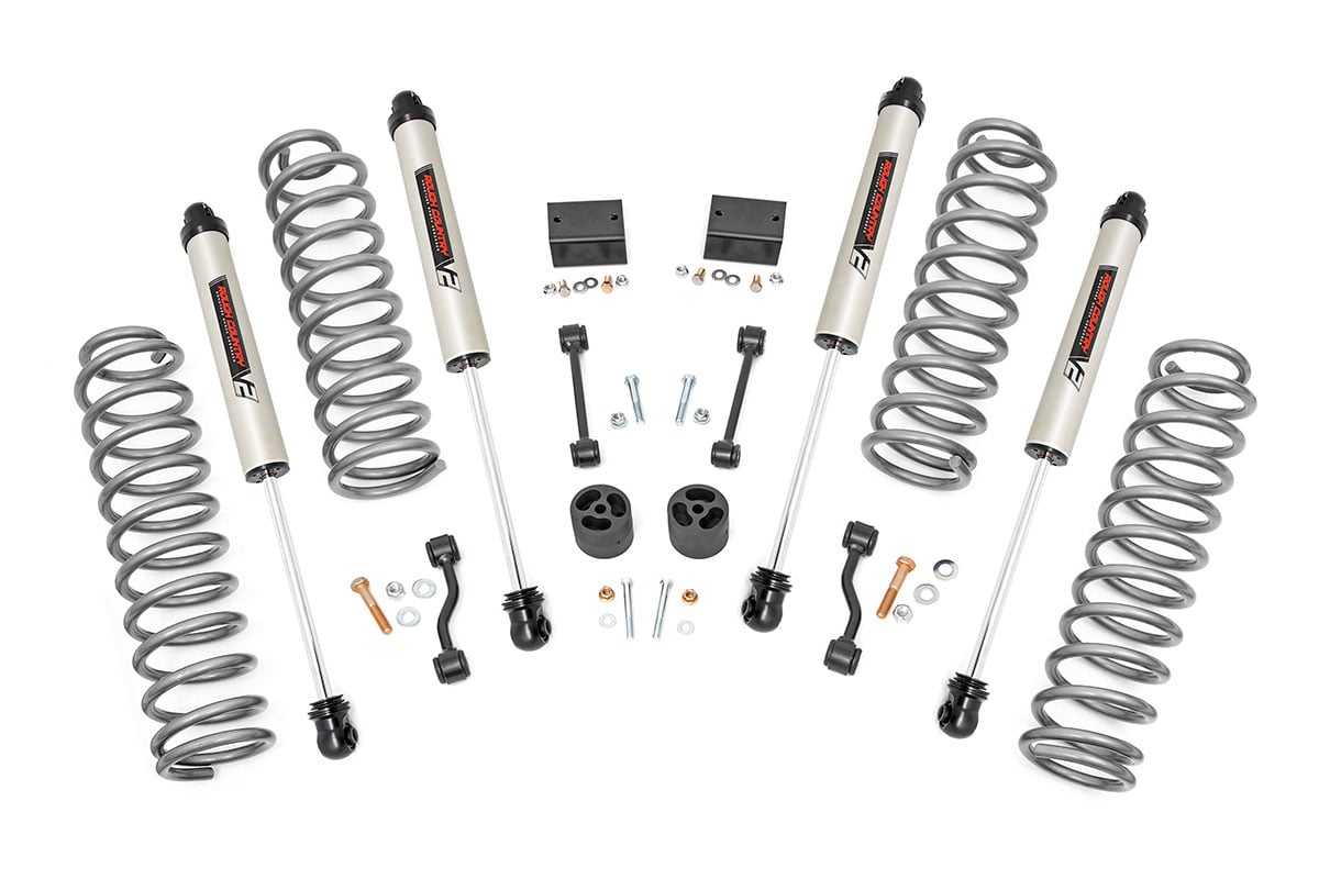 Rough Country 2.5in Suspension Lift Kit V2 fits 18-20 Wrangler JL Shocks/Springs 67770