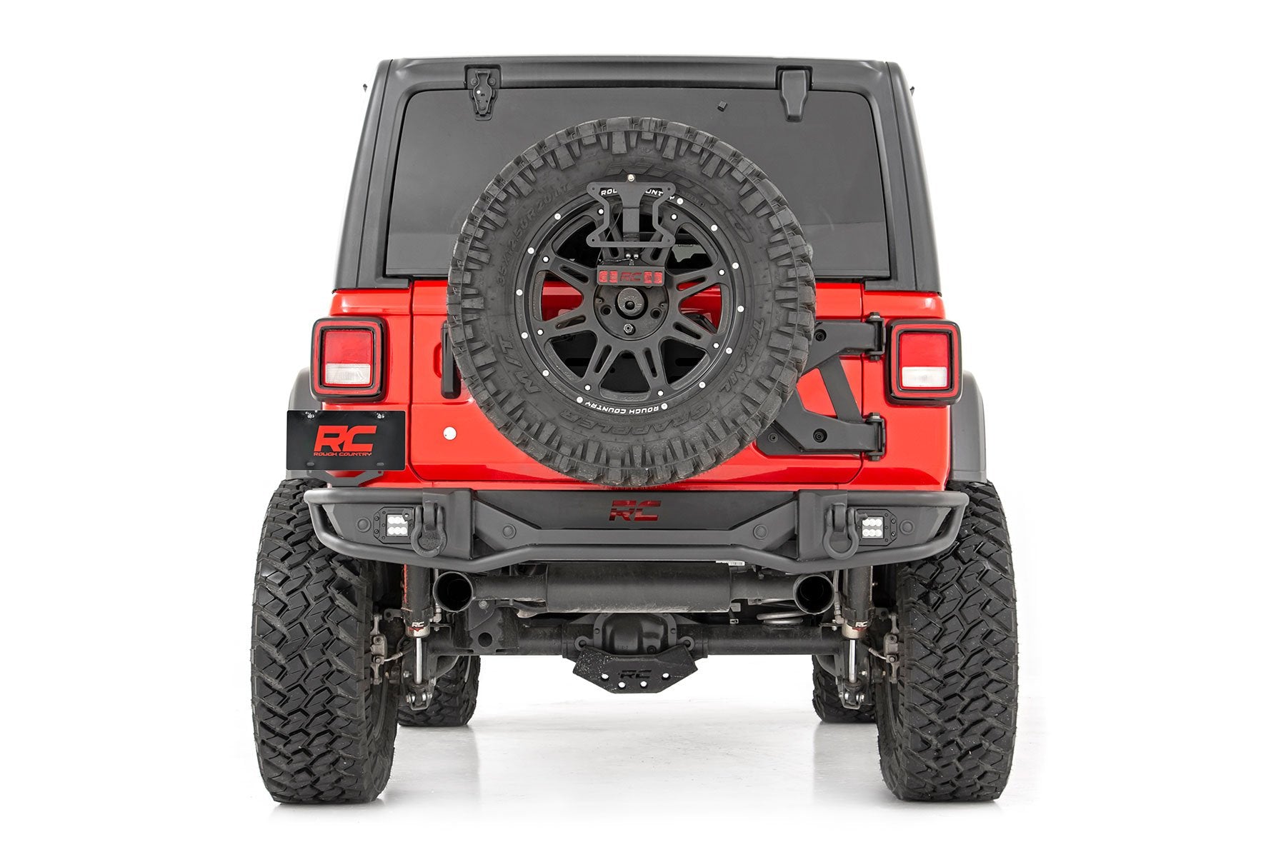 Rough Country Rear Bumper Tubular Jeep Wrangler JL 4WD 2018-2021 10648