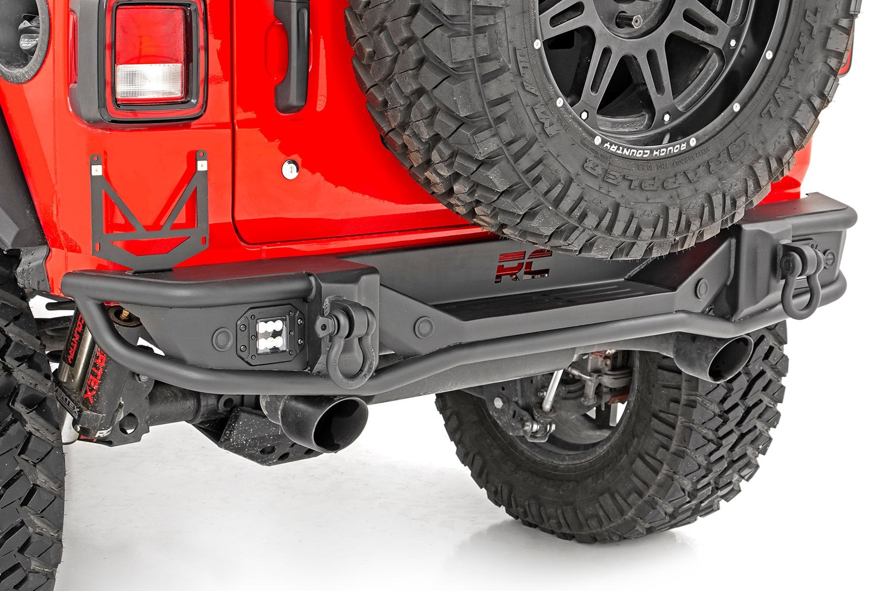 Rough Country Rear Bumper Tubular Jeep Wrangler JL 4WD 2018-2021 10648