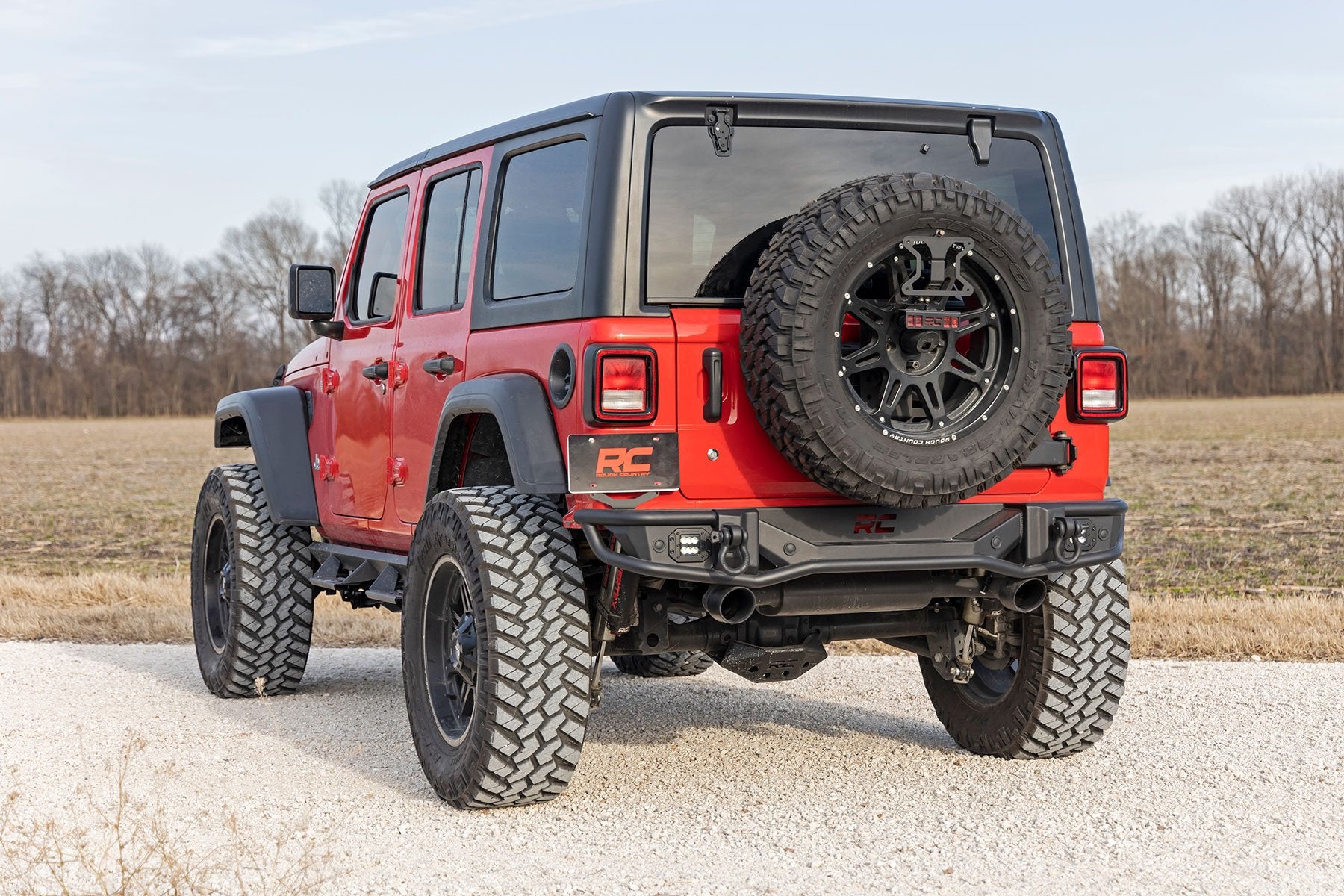Rough Country Rear Bumper Tubular Jeep Wrangler JL 4WD 2018-2021 10648