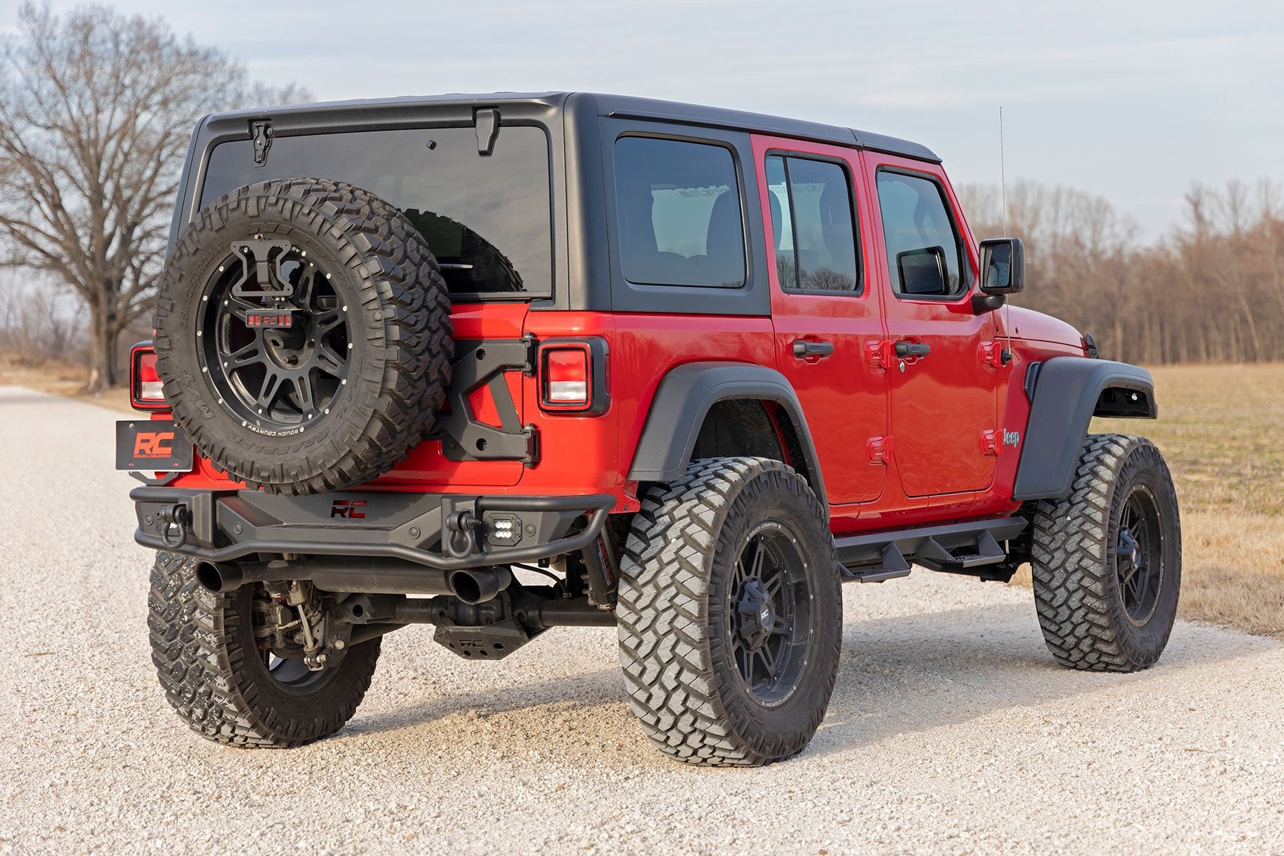 Rough Country Rear Bumper Tubular Jeep Wrangler JL 4WD 2018-2021 10648