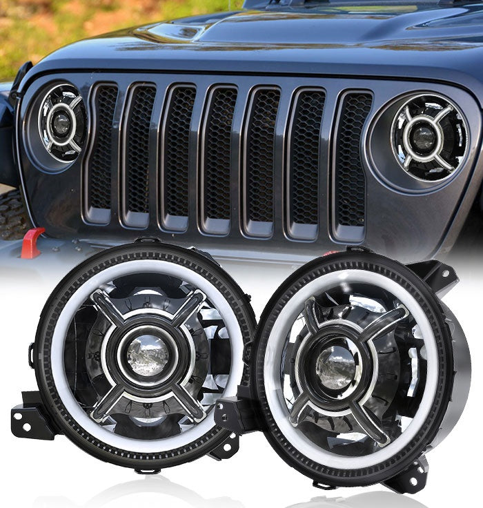 Code 4 LED Supply 9 inch "X" with Halo Headlight (C4-JLT9X-HL) -4