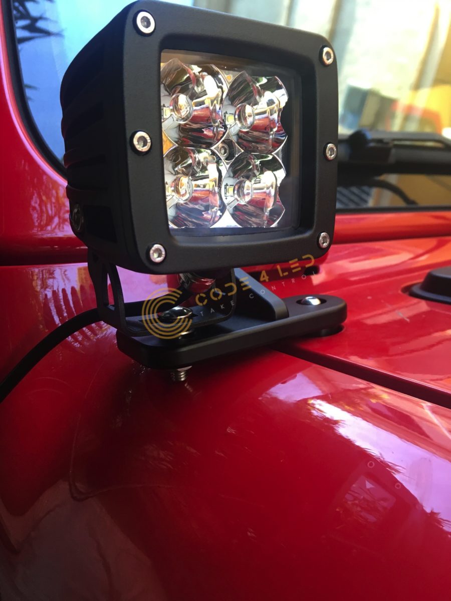 Code 4 LED Supply Jeep JL A Pod Bracket (C4-JLAPOD-BRK)