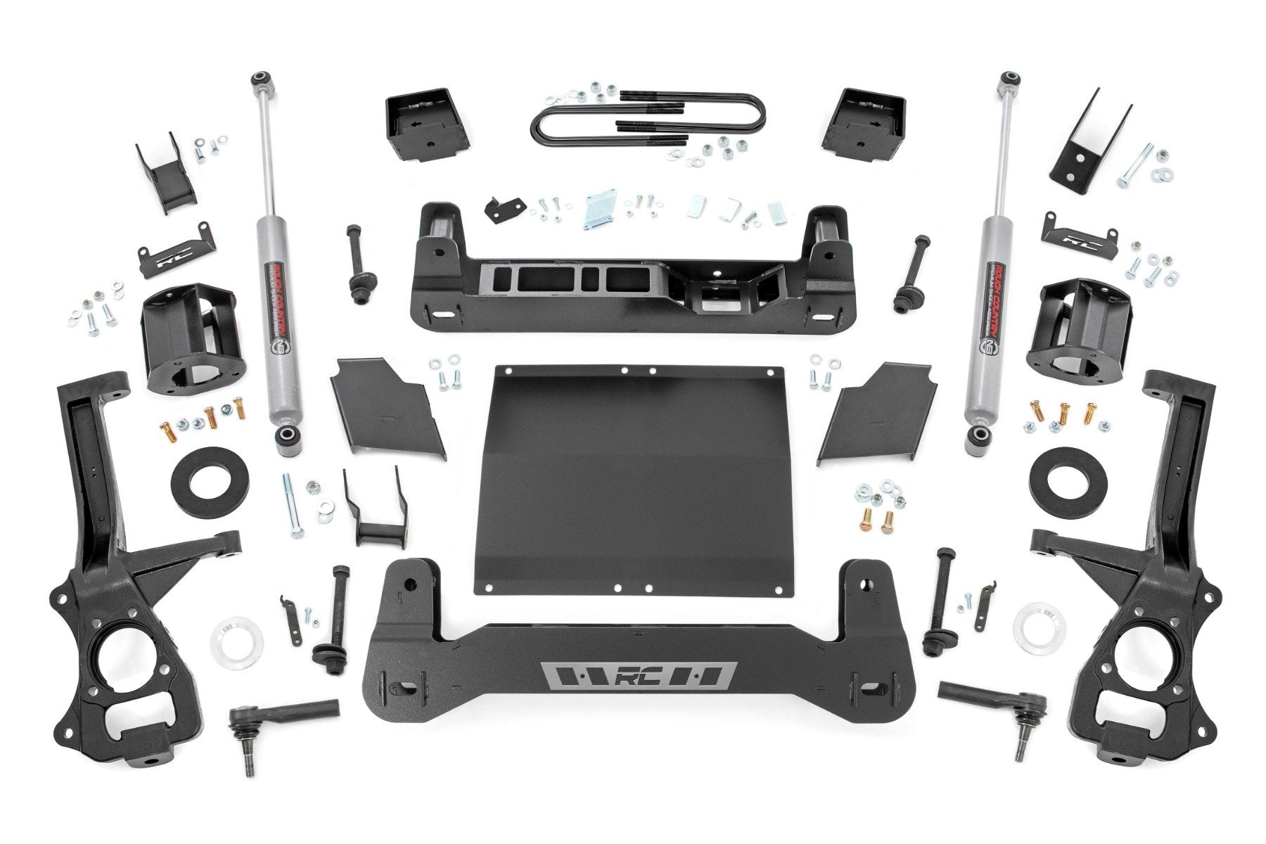 Rough Country 6 Inch Lift Kit Mono Leaf Rear Diesel GMC Sierra 1500 19-25 26631D
