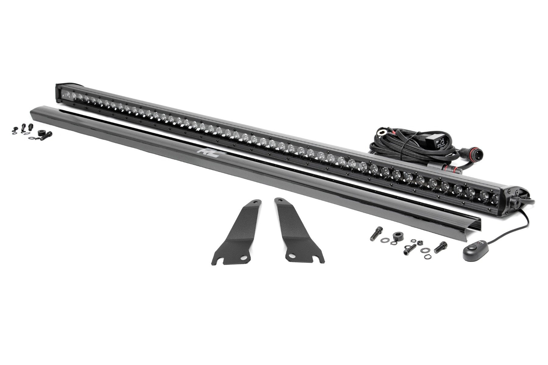 Rough Country LED Light Cage Mount 50" Black Single Row for Kawasaki Teryx 94015