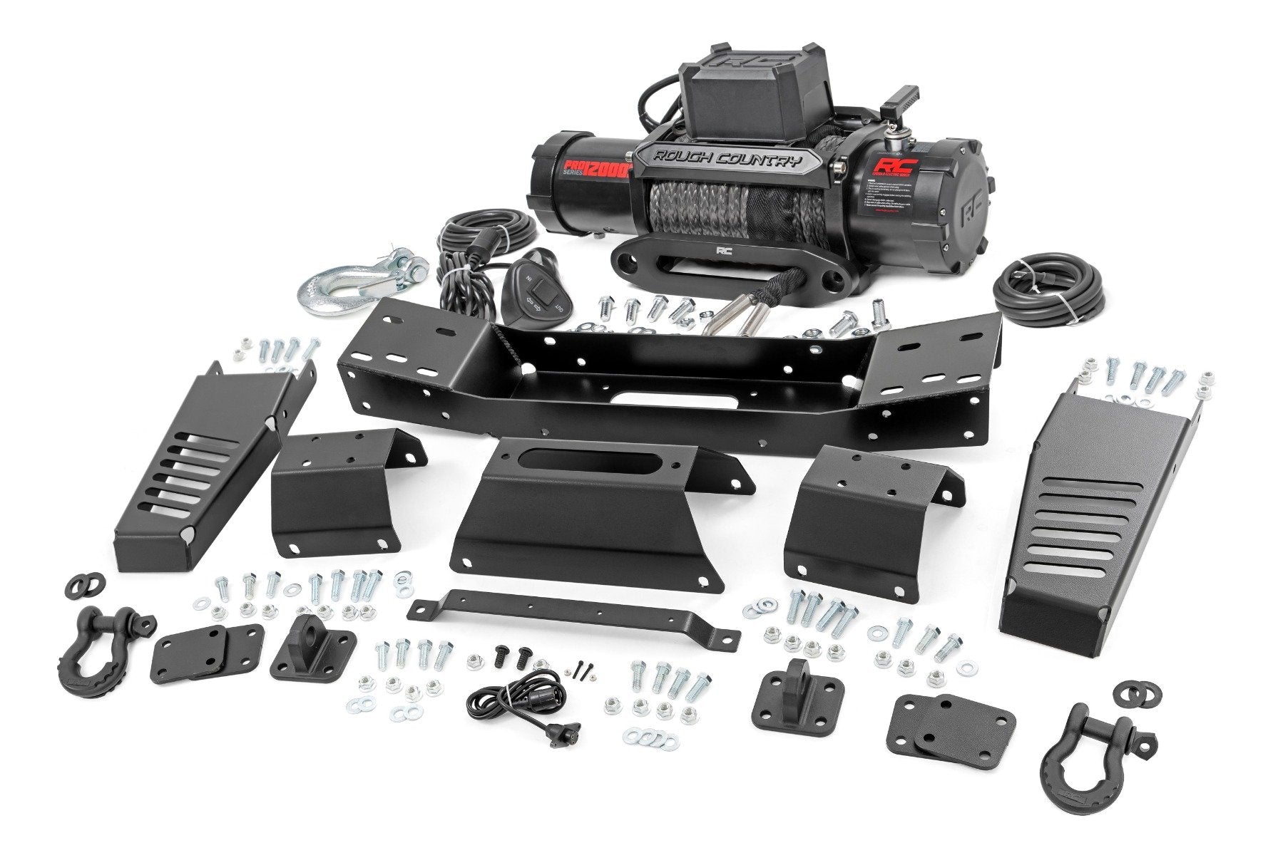 Rough Country Hidden Mount & Winch 12000S Toyota Tundra 4WD 22-23 72004