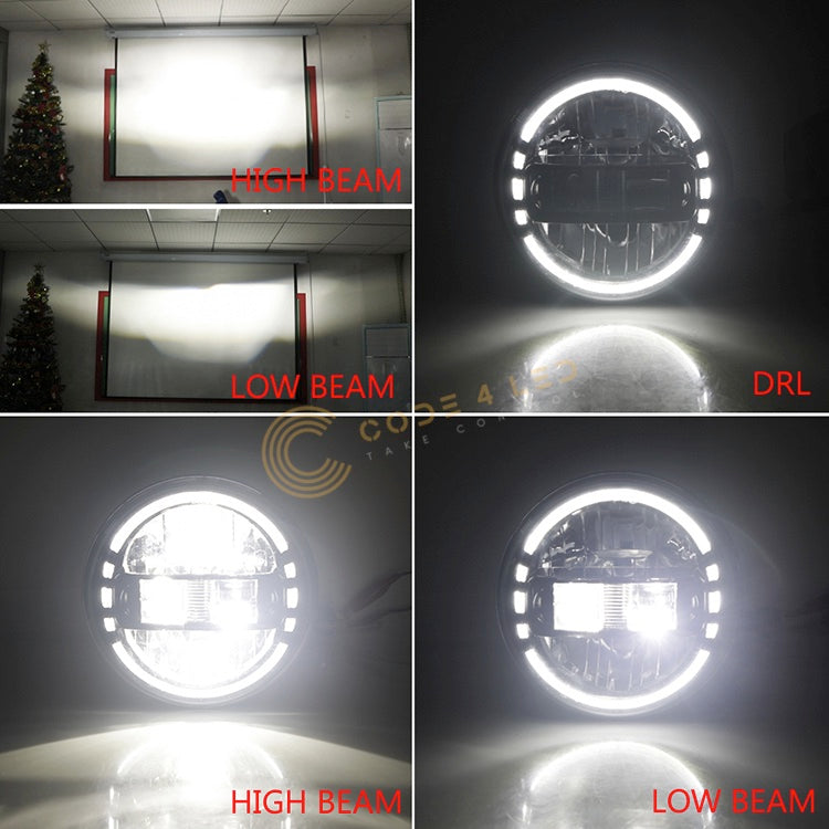 Code 4 LED Supply Kong 7 inch Black Headlight (C4-KONG7-BL) -9