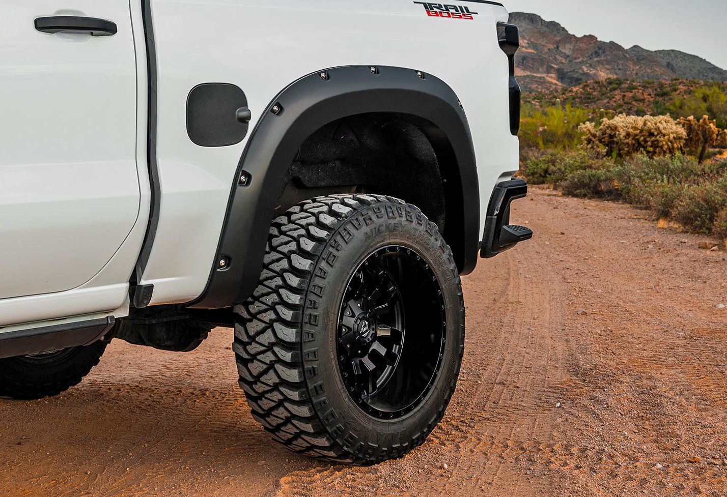 Rough Country Fender Flares | Sport | GJV Riptide Blue | Chevy Silverado 1500 (22-26)