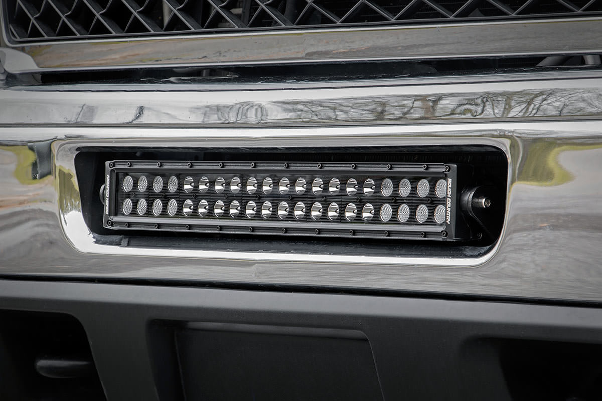 Rough Country Chevrolet 20-inch LED Light Bar Hidden Bumper Mounts 11-14 2500HD 70522