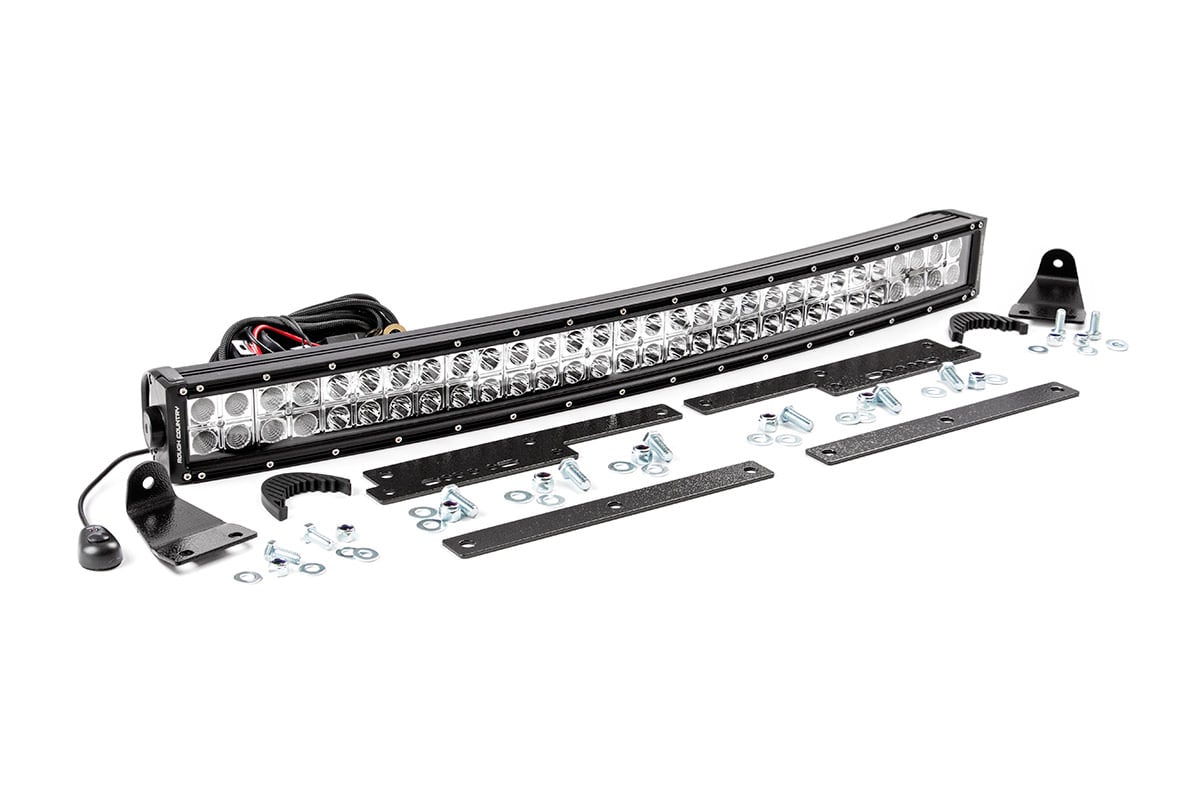 Rough Country Chevrolet 30in Curved Cree LED Grille Kit Dual Row 14-15 Silv 1500 70624