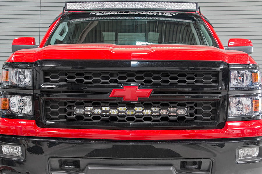 Rough Country Chevrolet 30in Curved Cree LED Grille Kit Dual Row 14-15 Silv 1500 70624