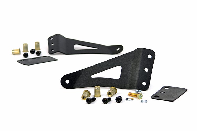 Rough Country GM 50" Curved LED Light Bar Upper Windshield Mounts 07-13 PU/SUV 70507