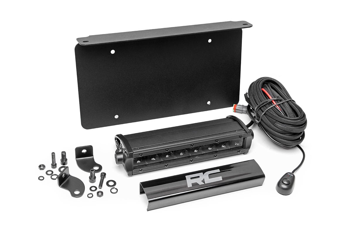 Universal 8in LED License Plate Kit Black Series 70183