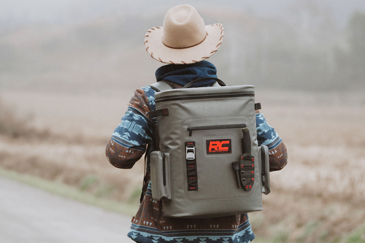 Rough Country Insulated Backpack Cooler 24 Cans Waterproof 99032