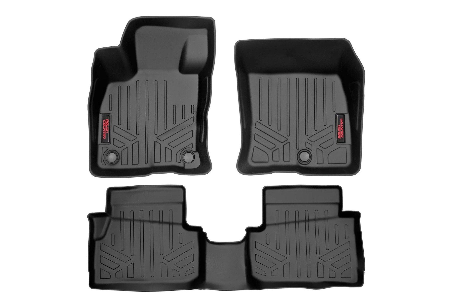 Rough Country Floor Mats Front and Rear for Ford Maverick Hybrid 2022-2025 M-51100