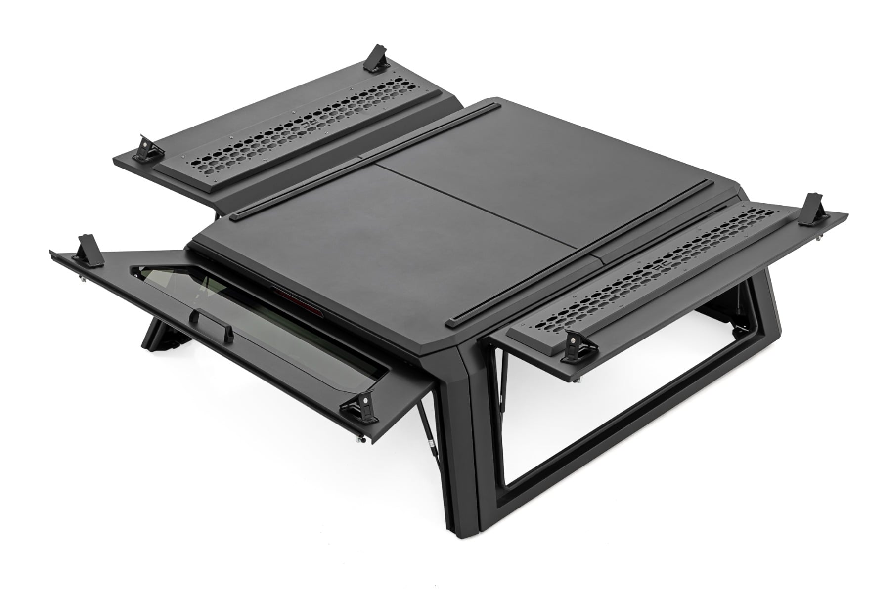 Rough Country Truck Bed Cap | Modular | 5'7" Bed | for Ford F-150 2021-2025 73400