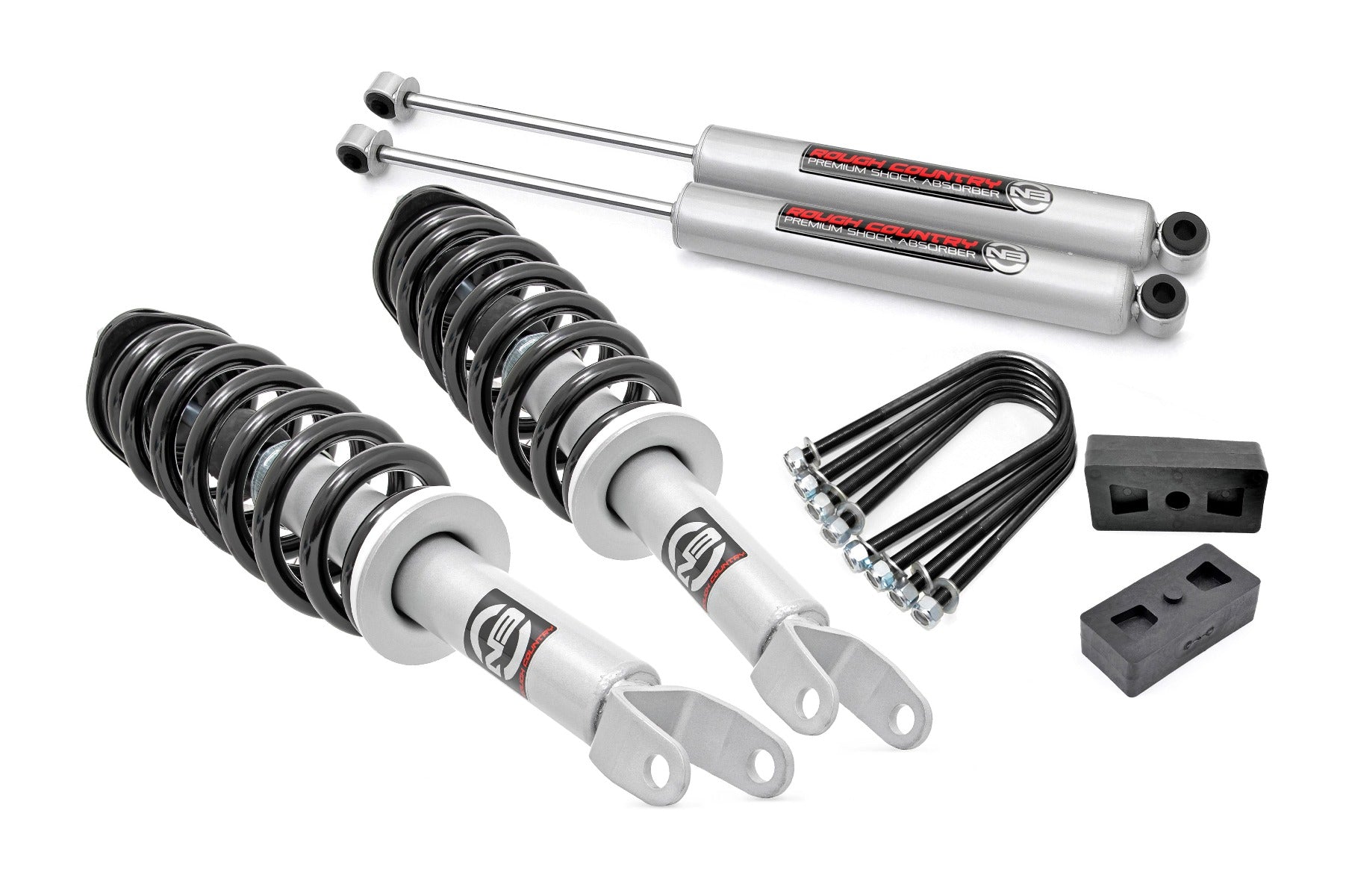 Rough Country 2.5in Dodge Lift Kit w/N3 Lifted Struts 06-08 for RAM 1500 4wd