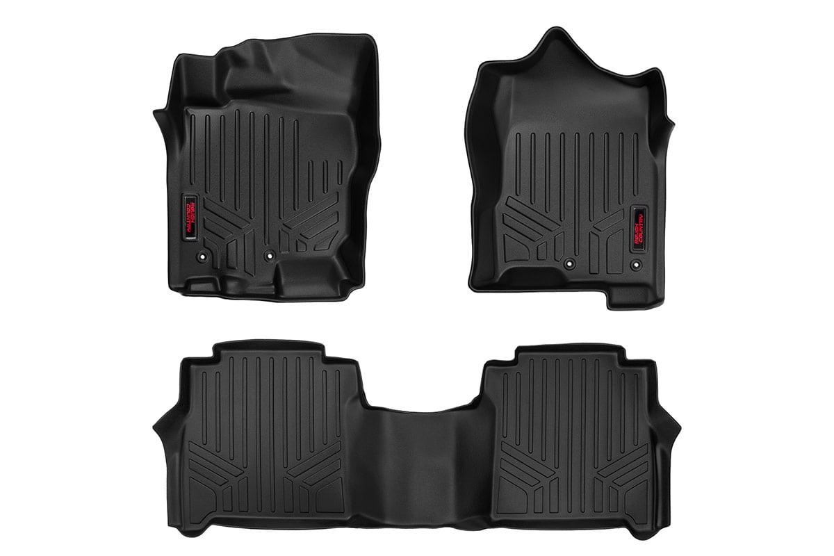 Rough Country Heavy Duty Mats Front & Rear-16-20 Nissan Titan, Titan XD Crew Cab M-81712