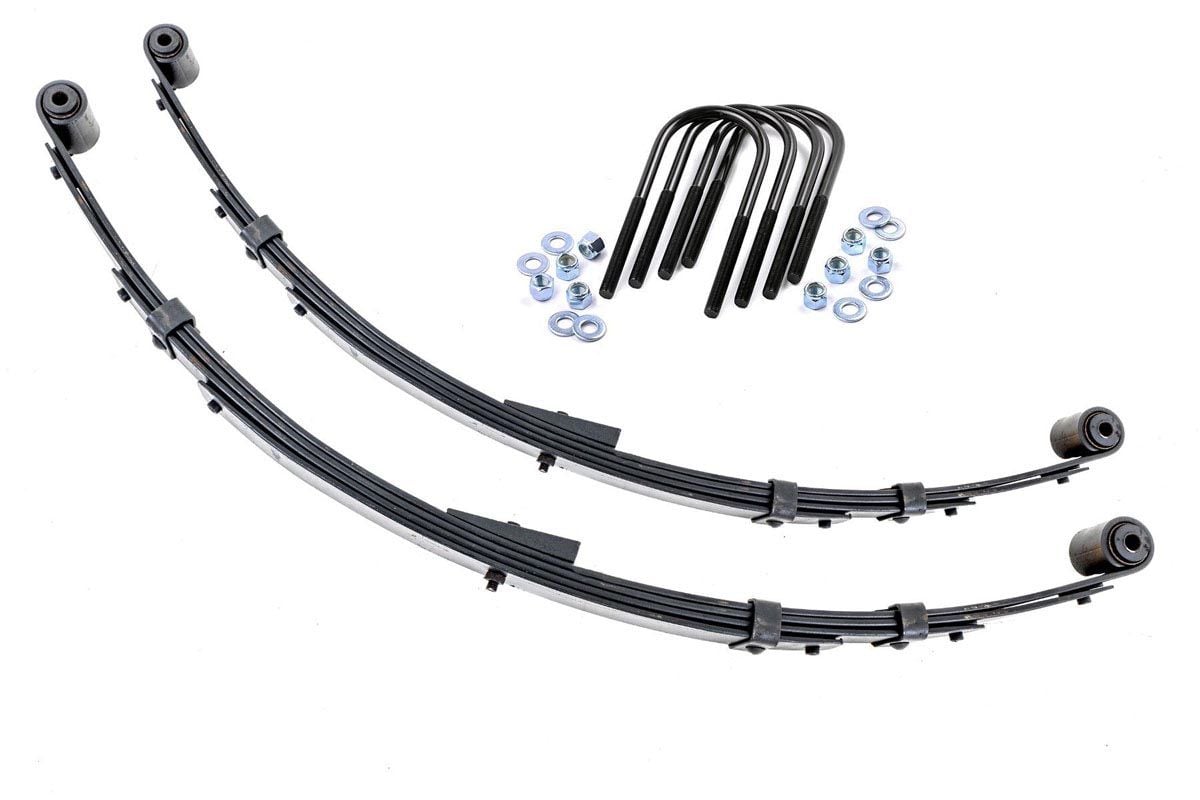 Rough Country Rear Leaf Springs 4" Lift Pair For Jeep Wrangler YJ 4wd 1987-1995 8011Kit