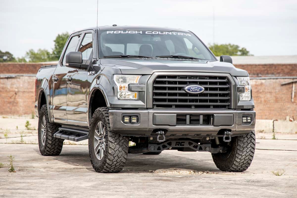 Rough Country Ford LED Fog Light Kit Black Series LED Fog Light 15-17 F-150 70831