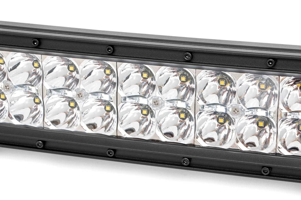 Rough Country 30"Curved Cree LED Light Bar-Dual Row Chrome Series Cool White DRL 72930D