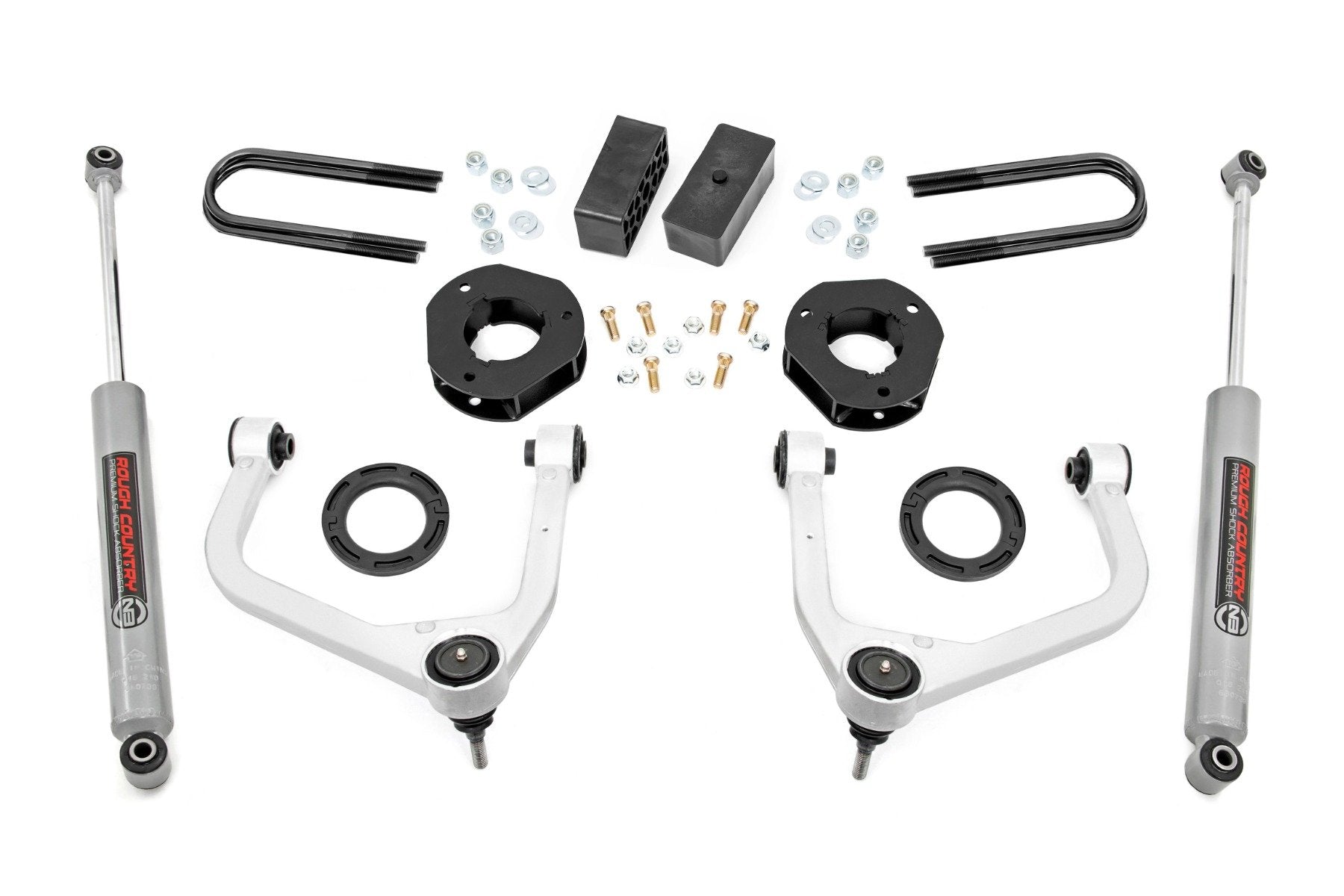 Rough Country 3.5" Lift Kit Mono Leaf Rear GMC Sierra 1500 19-25 28830