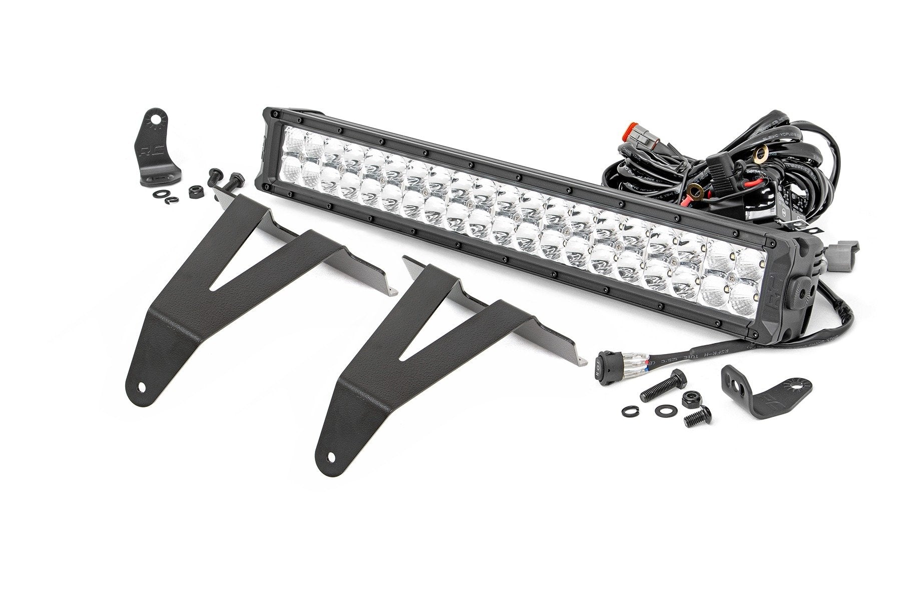 Rough Country 20" LED Bumper Kit Chrome Series White DRL 19-20 RAM 1500 70780
