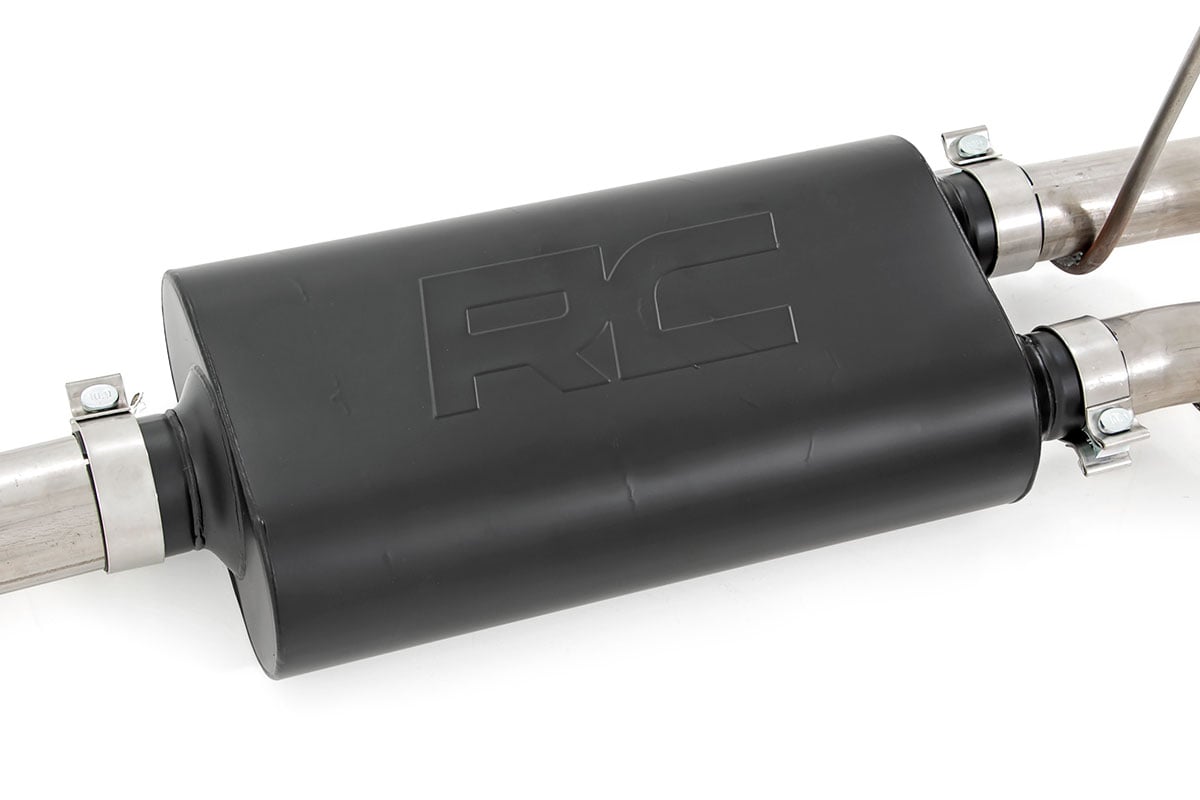 Rough Country Dual Cat-Back Exhaust BLK Tips 09-18 Ram 1500 V8-4.7L, 5.7L 96009