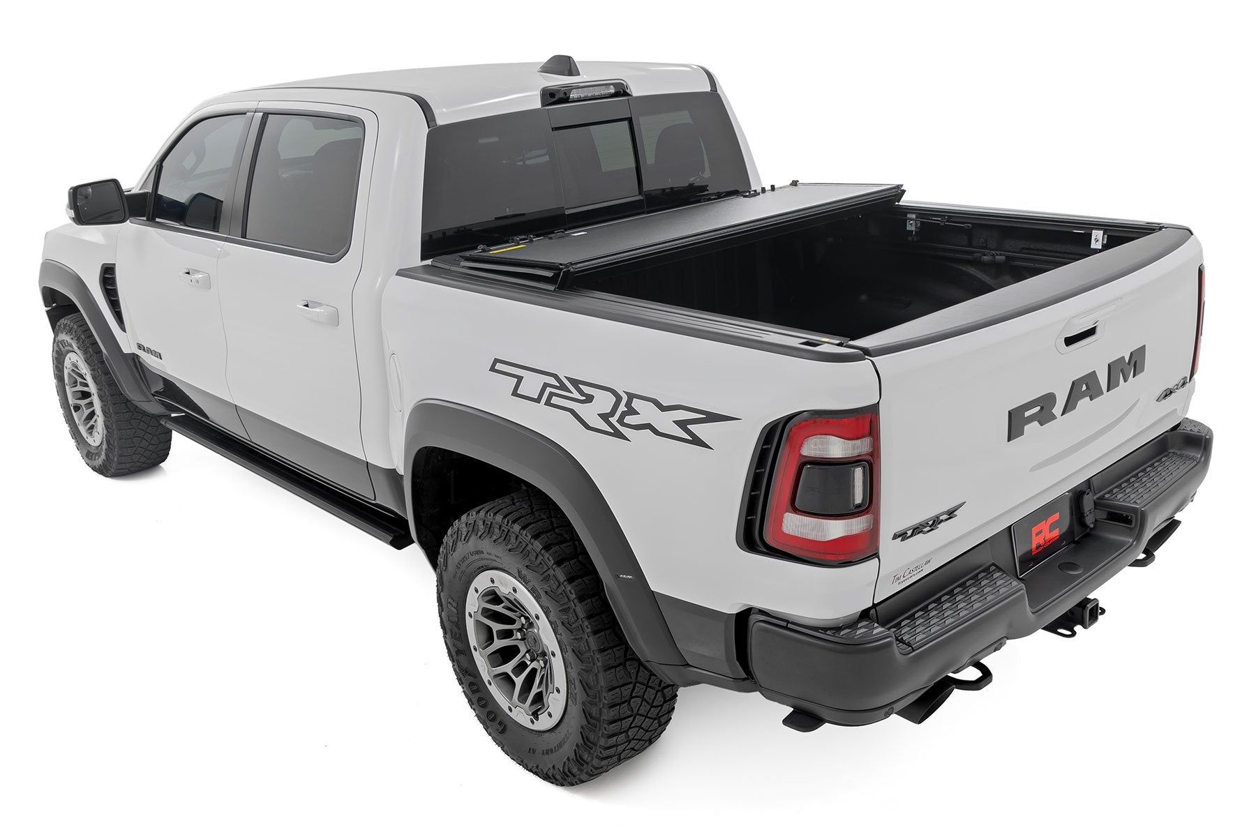 Rough Country Hard Tri-Fold Flip Up Bed Cover 5'7" Ram 1500 19-23 TRX 21-23 49320550