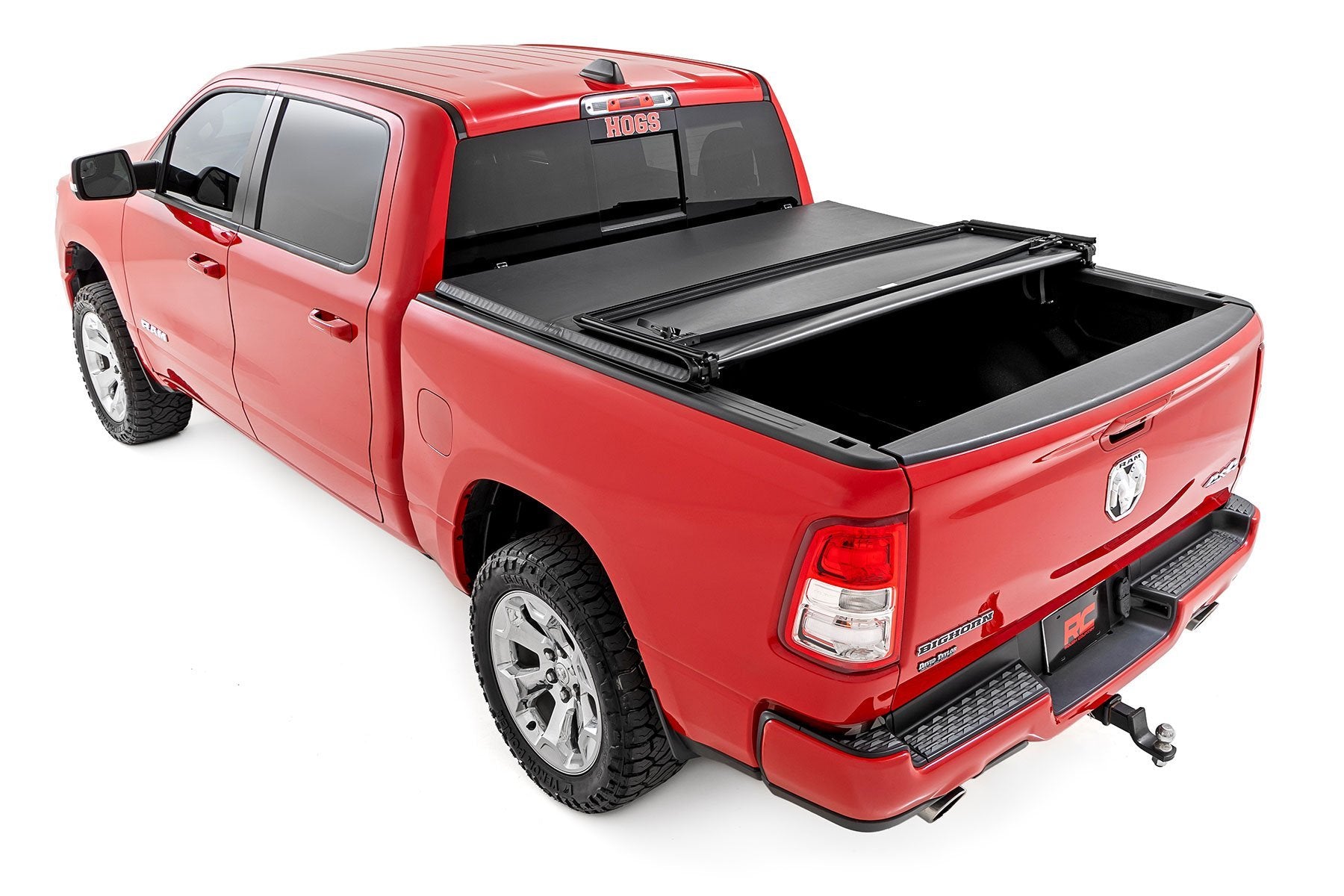 Rough Country Soft Tri-Fold Bed Cover | 6'4" Bed | for Ram 1500 (19-26)/1500 TRX (21-24) 41309650A