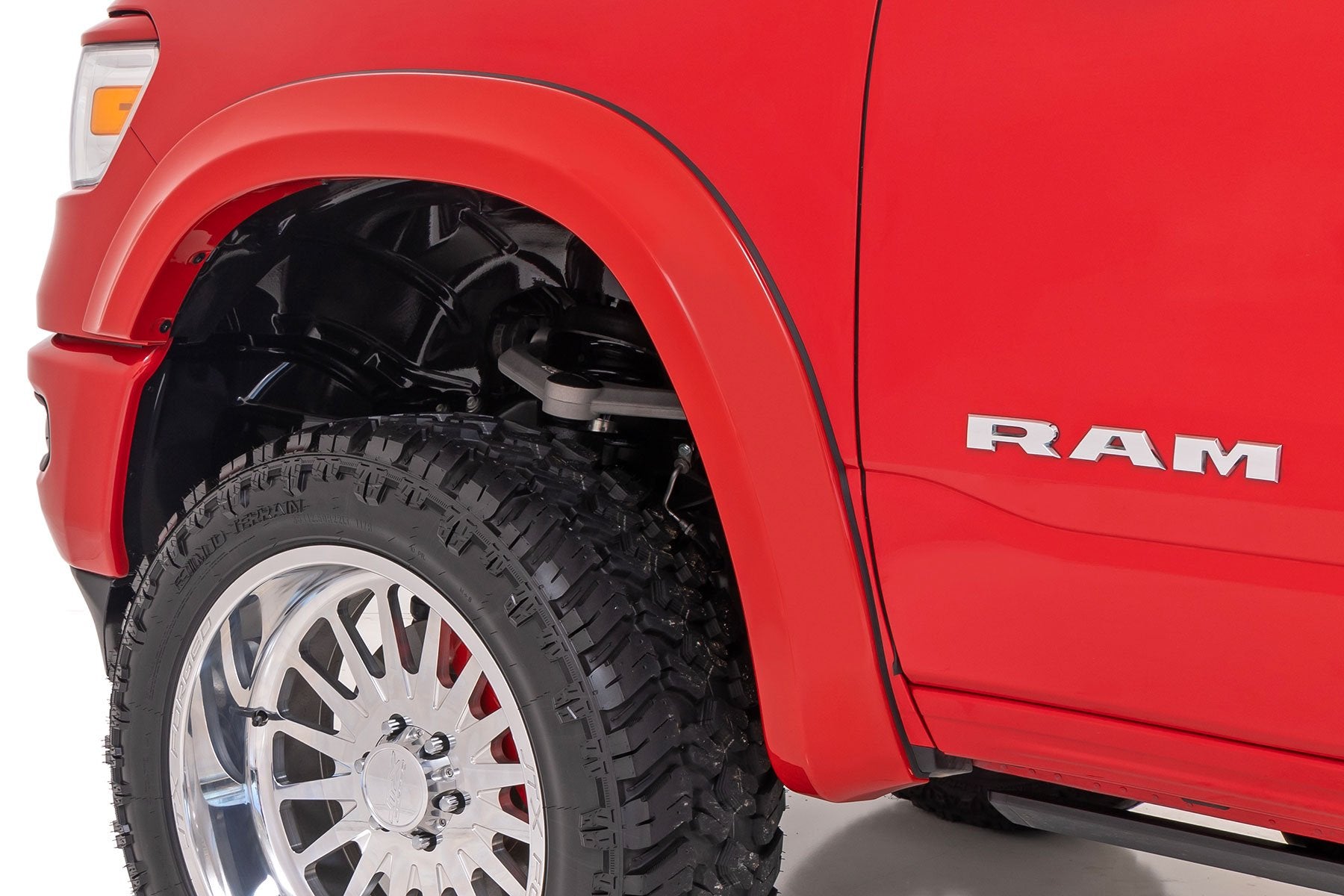Rough Country Sport Fender Flares PRV Delmonico Red for Ram 1500 19-25 S-D10914-PRV