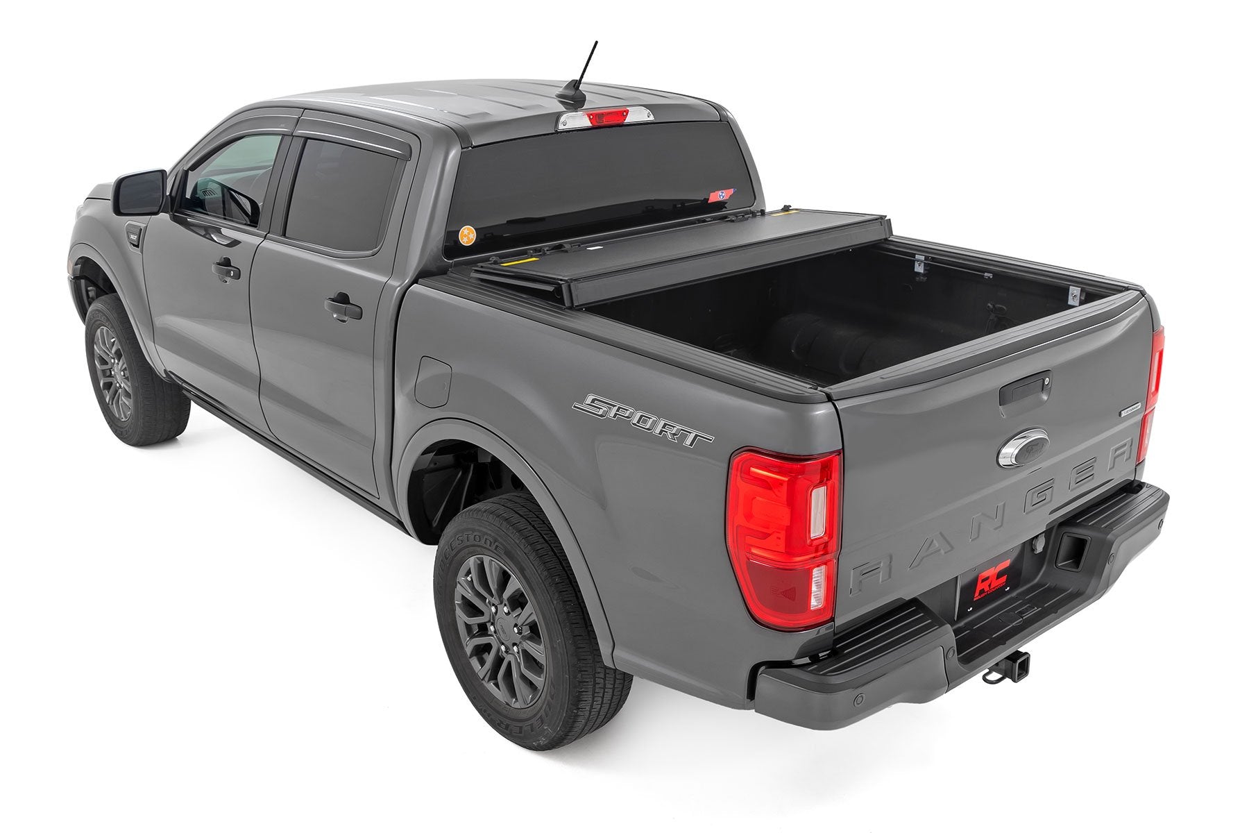 Rough Country Hard Tri-Fold Flip Up Bed Cover 5' Bed Ford Ranger 19-23 49220500