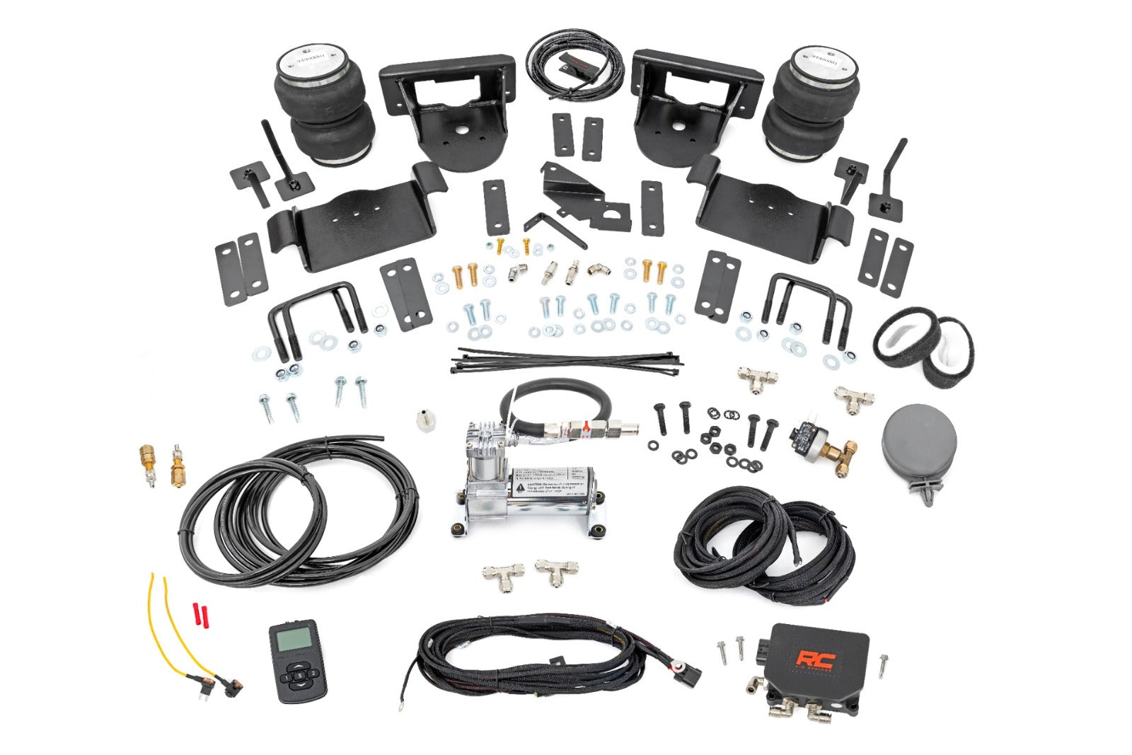 Rough Country Air Spring Kit w/Compressor 0-6" Lifts for Ford F-150 4WD 21-23 -4