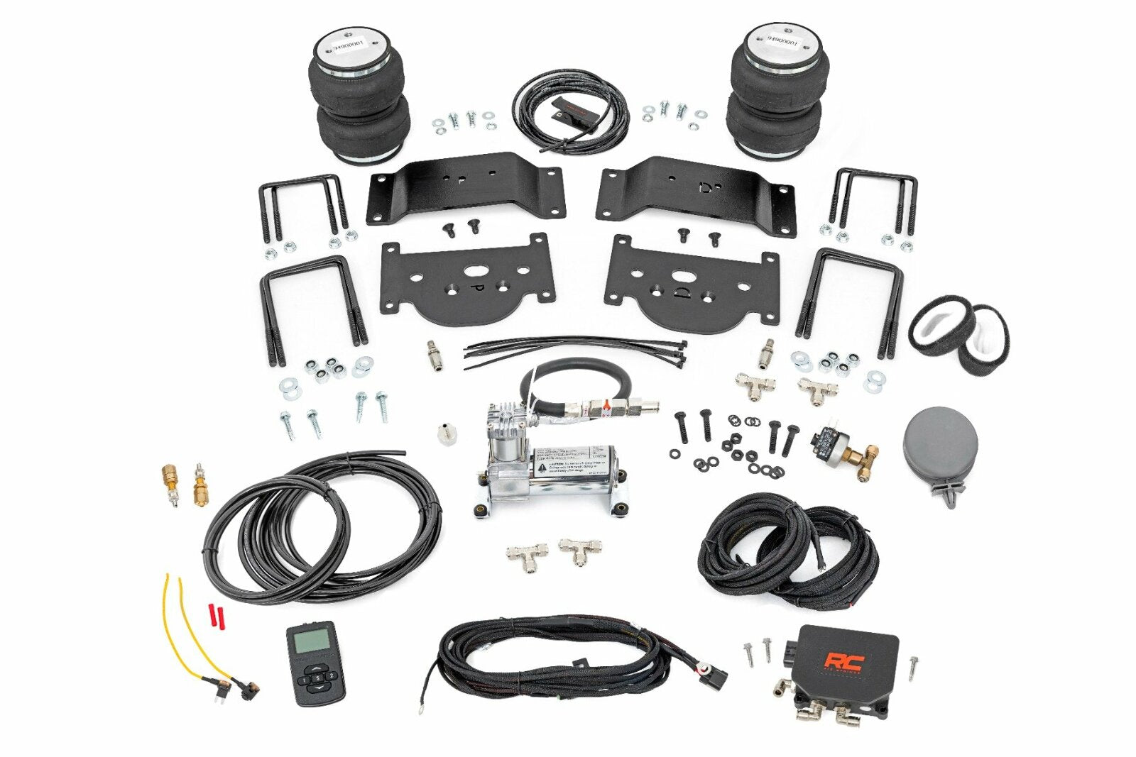 Rough Country Air Spring Kit w/Compressor 0-6" Lifts for Toyota Tundra 2007-2021 -4