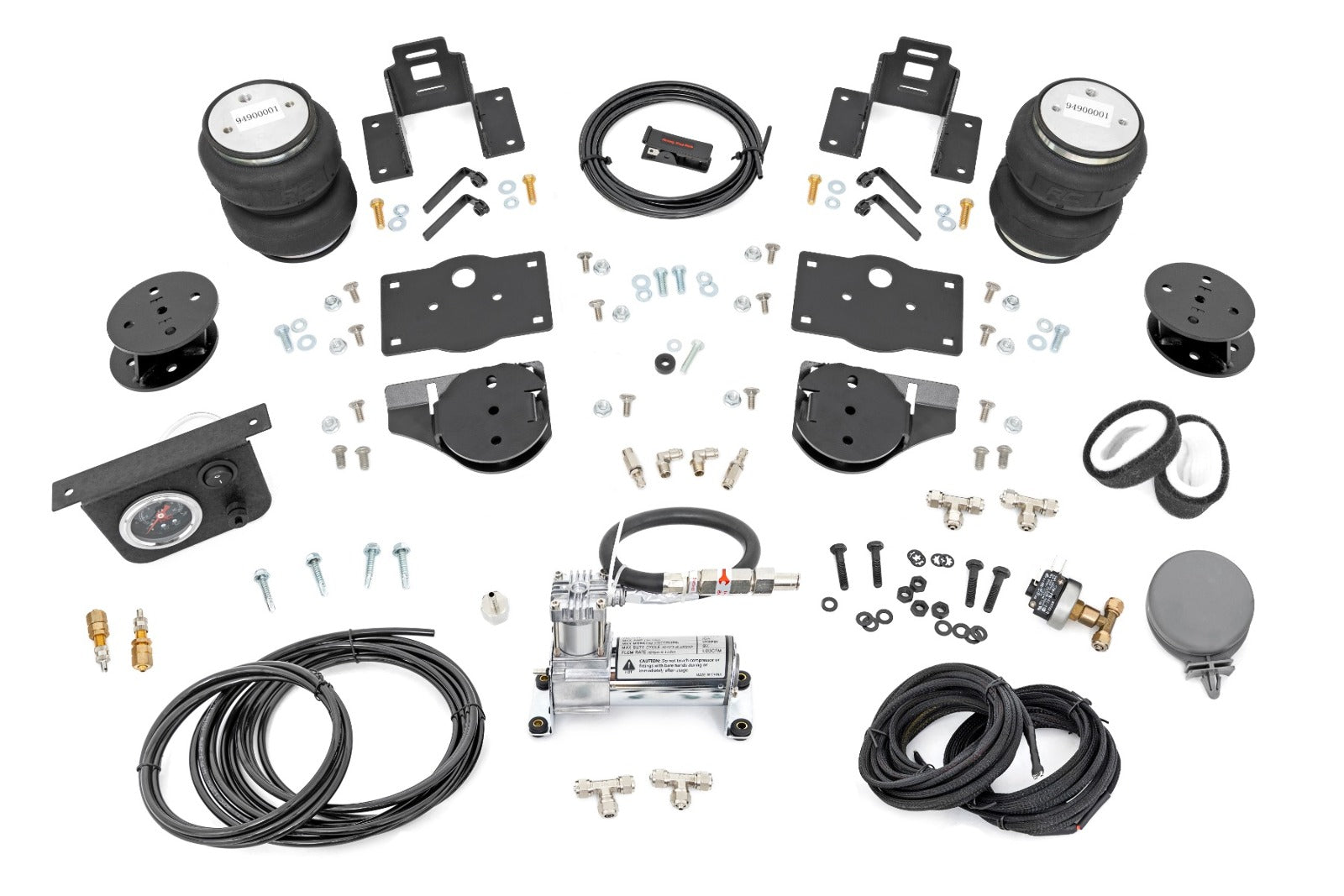 Rough Country Air Spring Kit w/Compressor 4" Lift Kit for Ram 1500 4WD 19-23 RC100354C -6