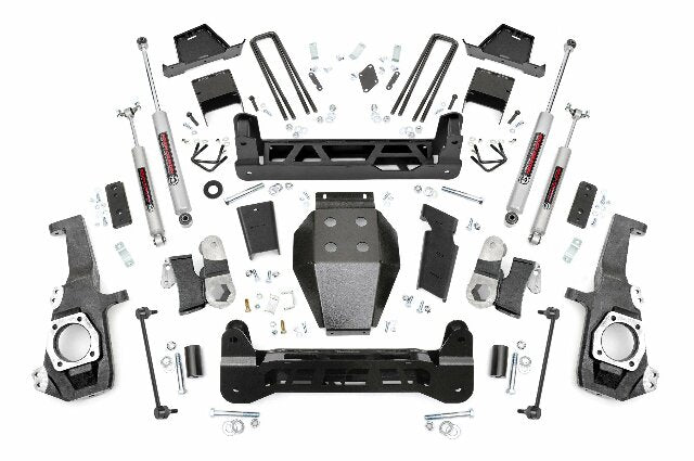 Rough Country Suspension Lift Kit 7 inch Chevy/GMC Silverado Sierra 2500HD NTD 10130A
