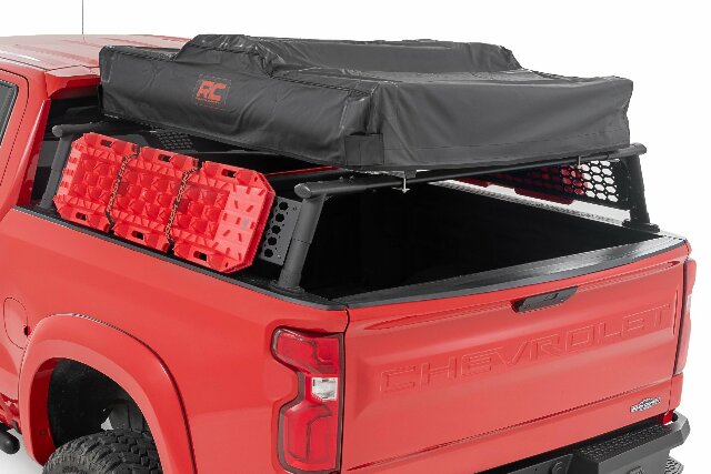 Bed Rack Half Rack Aluminum Chevy Silverado 1500 2019-2024 -1