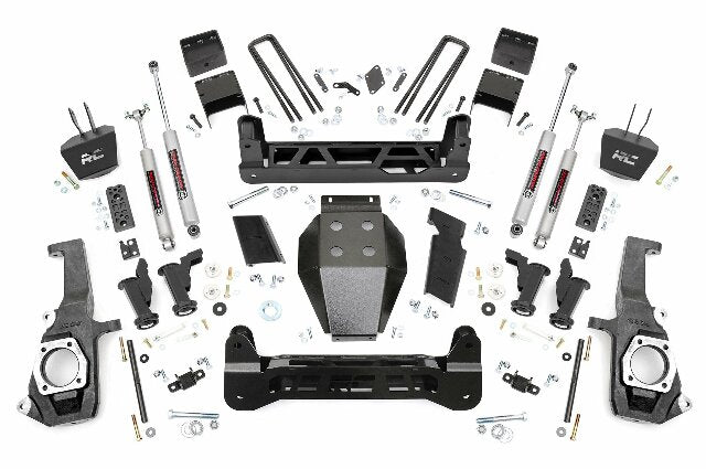 Rough Country 7.5"GM Torsion Bar Drop Suspension Lift Kit 11-19 2500HD/3500HD 10430