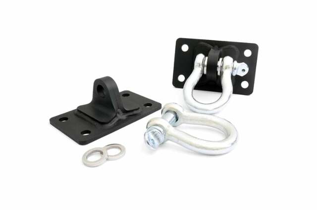 D Ring Shackles Mounts Jeep Wrangler JK Stubby Bumper - 1046